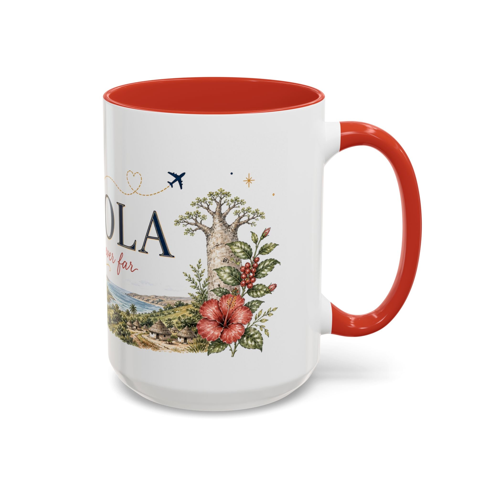 Angola Home Country Mug | Moving Away Gift | Long Distance Friendship | 11 oz 15 oz Accent Mug