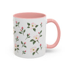 Michigan Apple Blossom Mug, State Flower Floral Coffee Cup, 11oz Botanical Gift