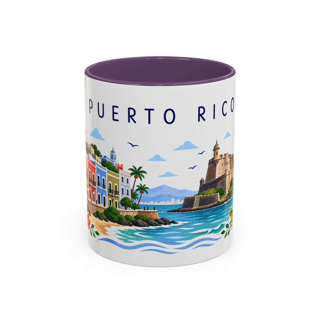 Puerto Rico Coffee Mug | Travel Souvenir Accent Mug | Place Gift Ceramic Cup 11oz 15oz