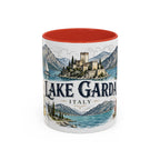Lake Garda Mug, Italy Travel Souvenir, Bucket List Gift, Accent Ceramic Coffee Mug 11oz 15oz