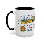 Nairobi Coffee Mug | Postage Stamp Collage Mug | Travel Souvenir Accent Cup 11oz 15oz