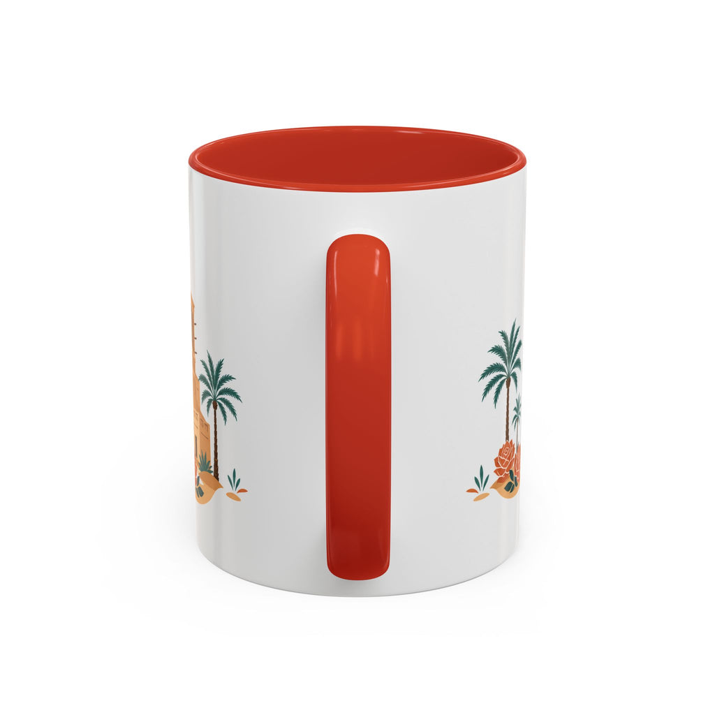 Abu Dhabi Coffee Mug | United Arab Emirates Travel Souvenir | Porcelain Decal City Gift | 11oz 15oz Accent Mug