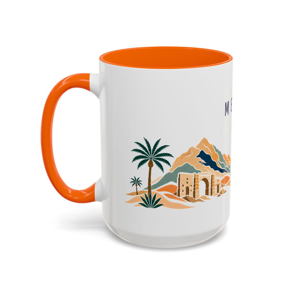 Mecca Coffee Mug | Saudi Arabia Travel Souvenir | Porcelain Decal City Gift | 11oz 15oz Accent Mug