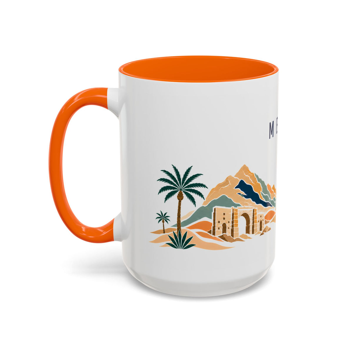 Mecca Coffee Mug | Saudi Arabia Travel Souvenir | Porcelain Decal City Gift | 11oz 15oz Accent Mug