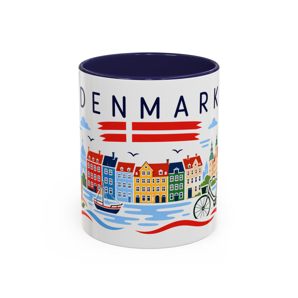 Denmark Coffee Mug | Travel Souvenir Accent Mug | Country Gift Ceramic Cup 11oz 15oz