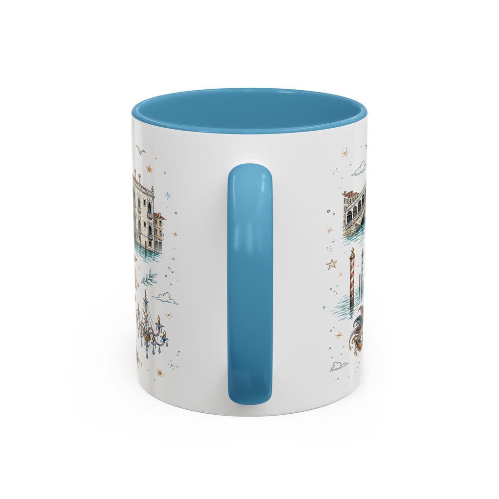 Venice Coffee Mug | Italy Souvenir Travel Gift | Accent Color Ceramic 11oz 15oz