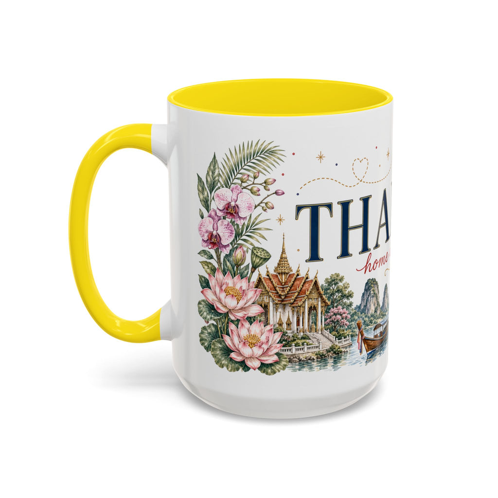 Thailand Home Country Mug | Moving Away Gift | Long Distance Friendship | 11 oz 15 oz Accent Mug