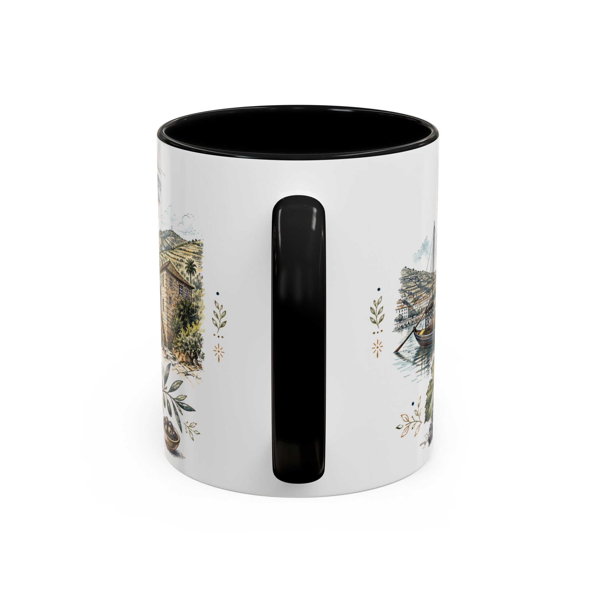 Douro Valley Mug, Portugal Travel Souvenir, Bucket List Gift, Accent Ceramic Coffee Mug 11oz 15oz