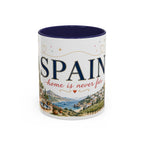 Spain Home Country Mug | Moving Away Gift | Long Distance Friendship | 11 oz 15 oz Accent Mug