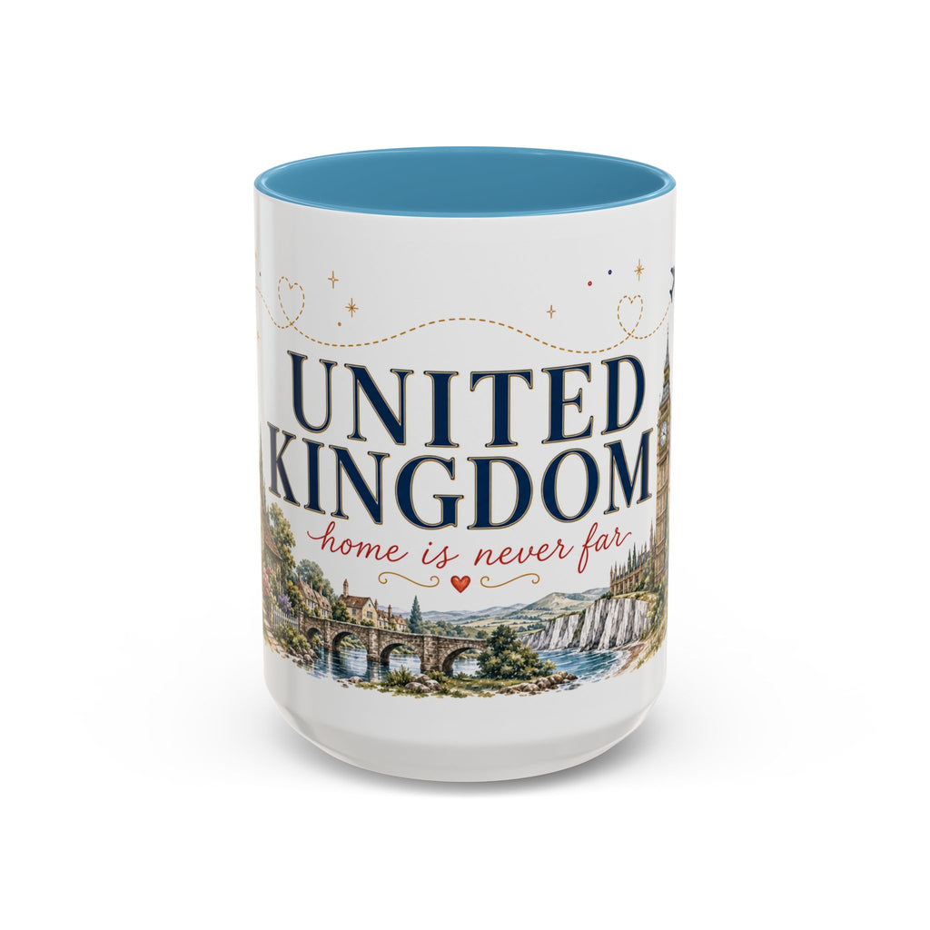 United Kingdom Home Country Mug | Moving Away Gift | Long Distance Friendship | 11 oz 15 oz Accent Mug