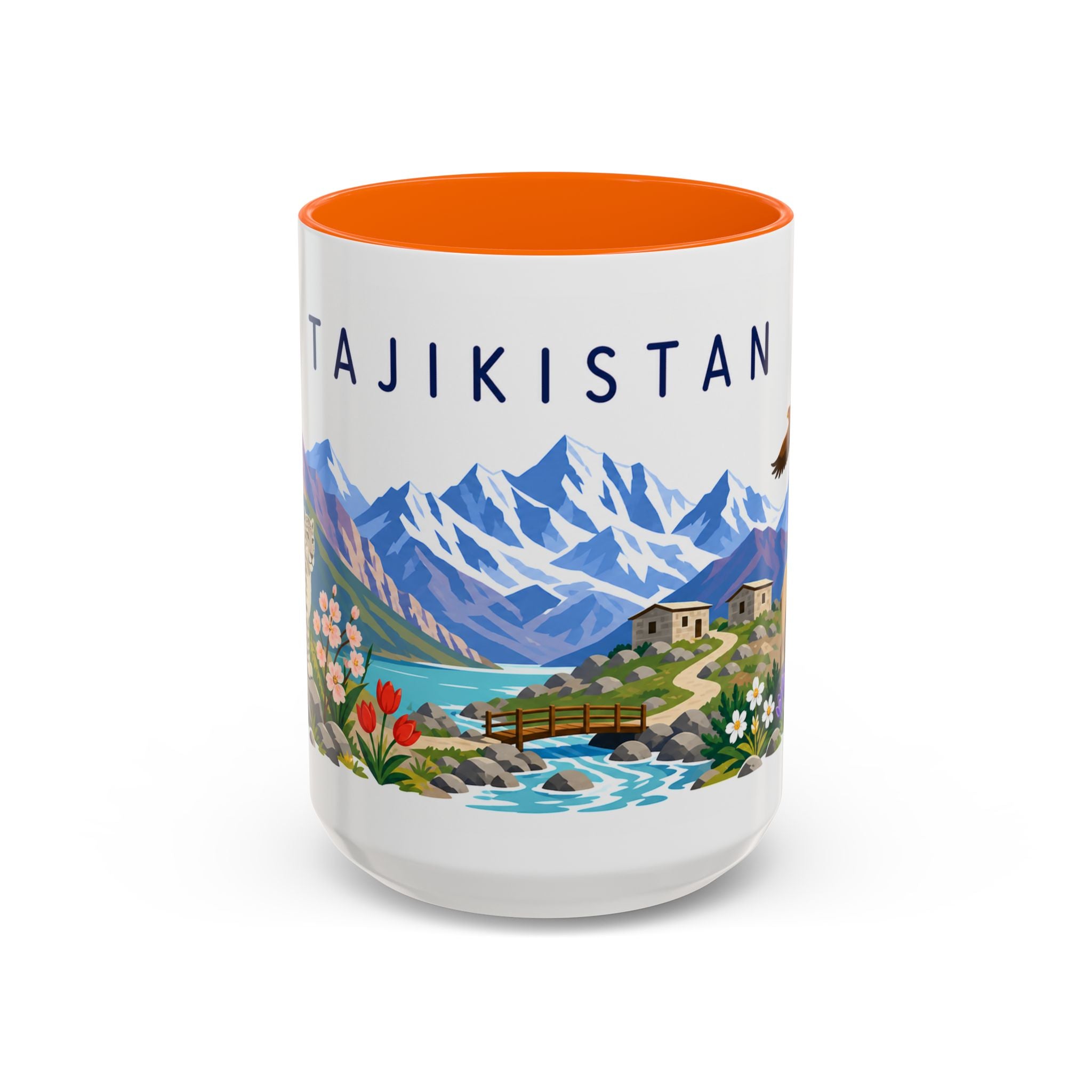 Tajikistan Coffee Mug | Travel Souvenir Accent Mug | Country Gift Ceramic Cup 11oz 15oz