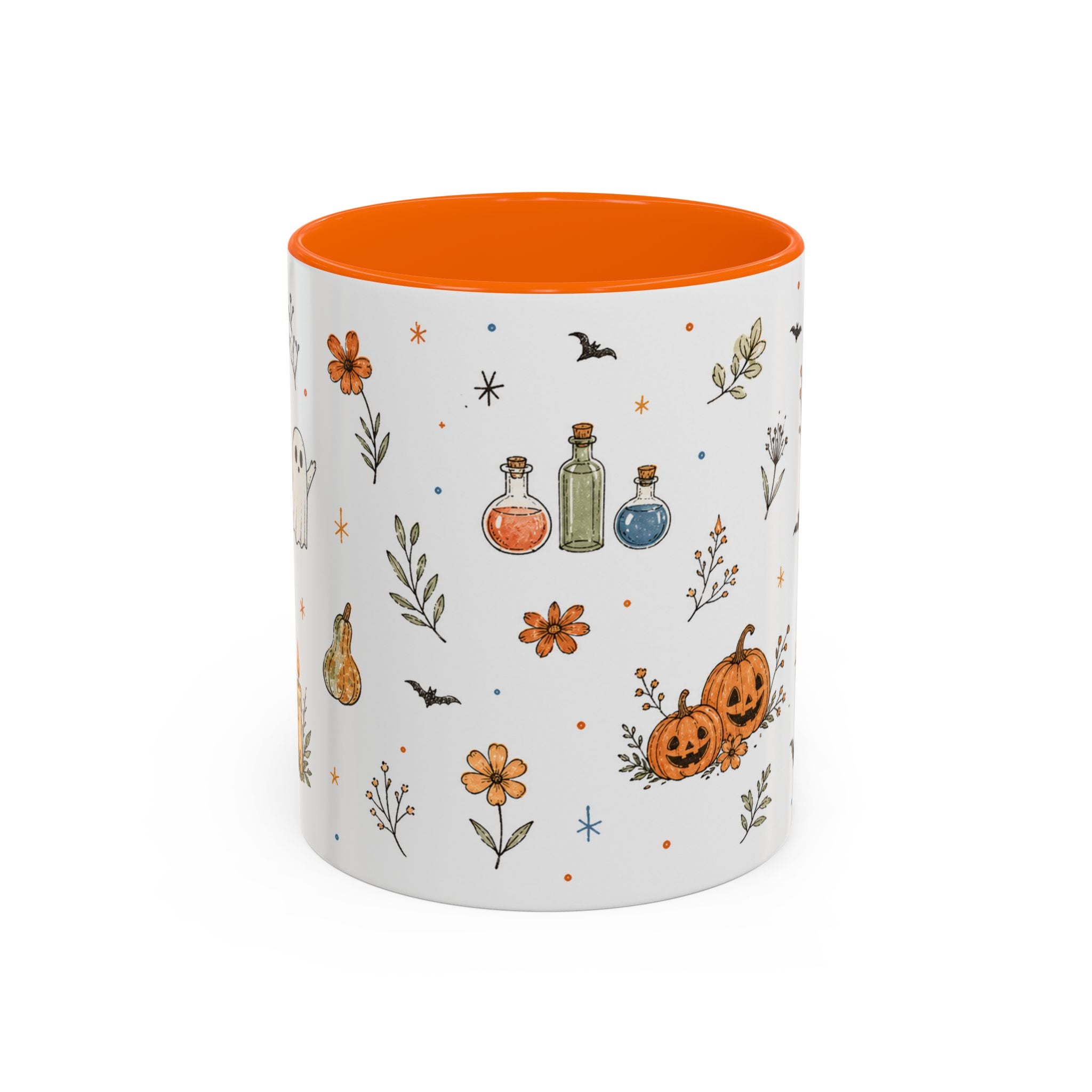 Cute Halloween Mug | Friendly Ghost Potion Watercolor Gift | Magic Accent Cup 11oz 15oz