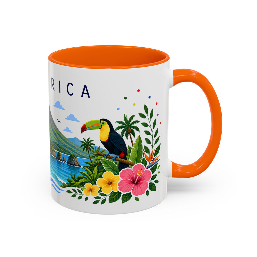 Costa Rica Coffee Mug | Travel Souvenir Accent Mug | Place Gift Ceramic Cup 11oz 15oz