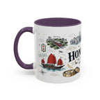 Hong Kong Coffee Mug | Asia Souvenir Travel Gift | Accent Color Ceramic 11oz 15oz