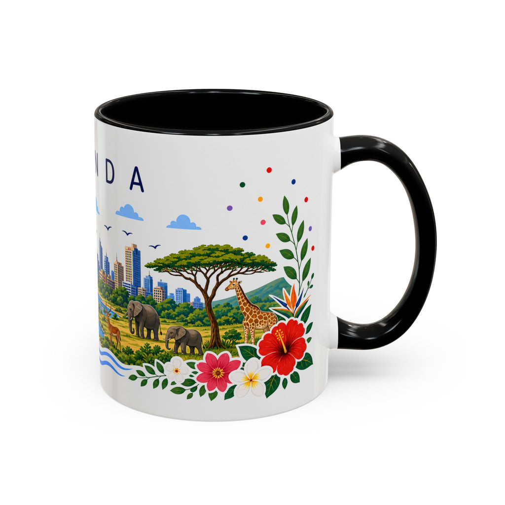 Uganda Coffee Mug | Travel Souvenir Accent Mug | Place Gift Ceramic Cup 11oz 15oz