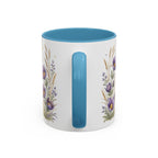 South Dakota State Map Mug | Botanical Accents, Homesick Gift (11oz or 15oz)