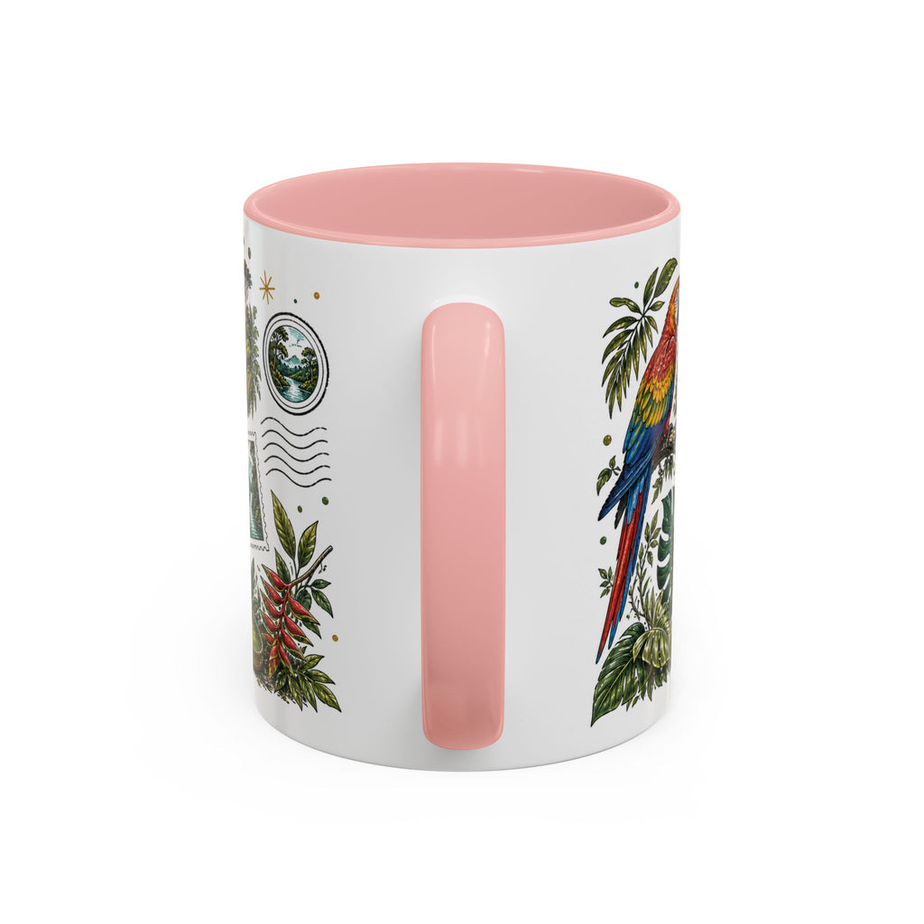 Amazon Rainforest Coffee Mug | Travel Destination Souvenir Gift | Accent Color Ceramic 11oz 15oz