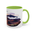 Haleakala National Park Coffee Mug | Solid Color Block Park Souvenir | 11oz 15oz Accent Mug