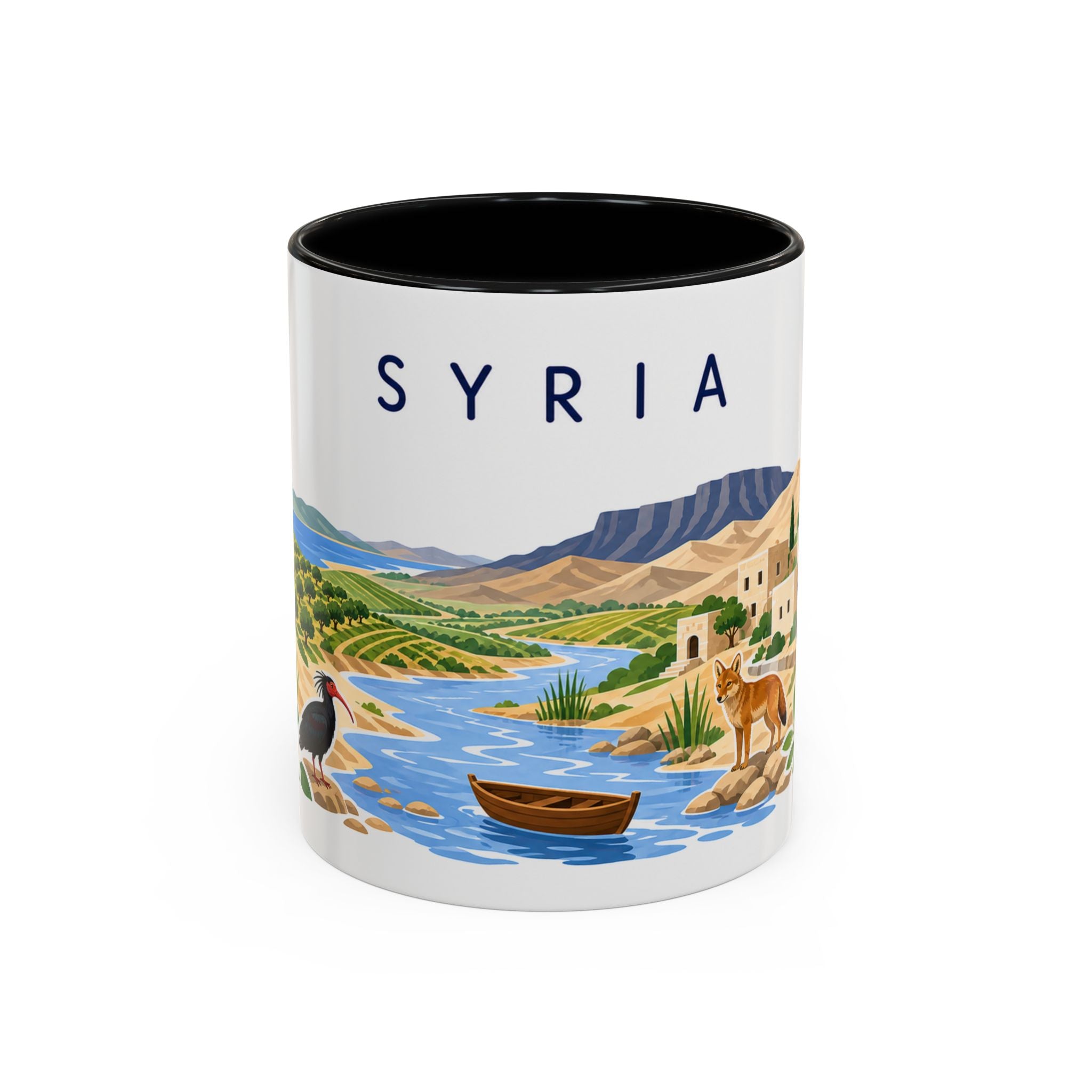Syria Coffee Mug | Travel Souvenir Accent Mug | Country Gift Ceramic Cup 11oz 15oz