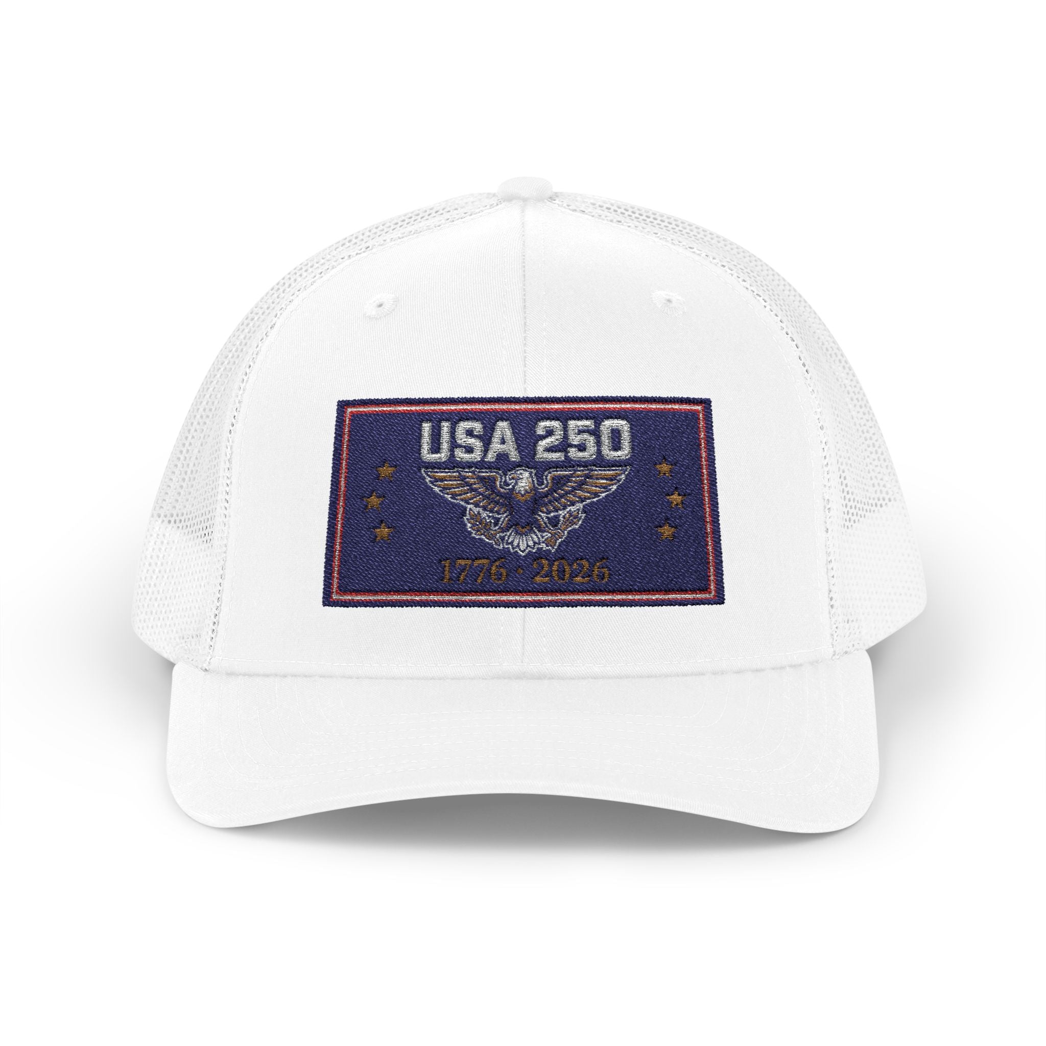 USA 250 Snapback Trucker Cap | American Semiquincentennial Hat | Patriotic Eagle Baseball Cap | 1776-2026 Anniversary Gift