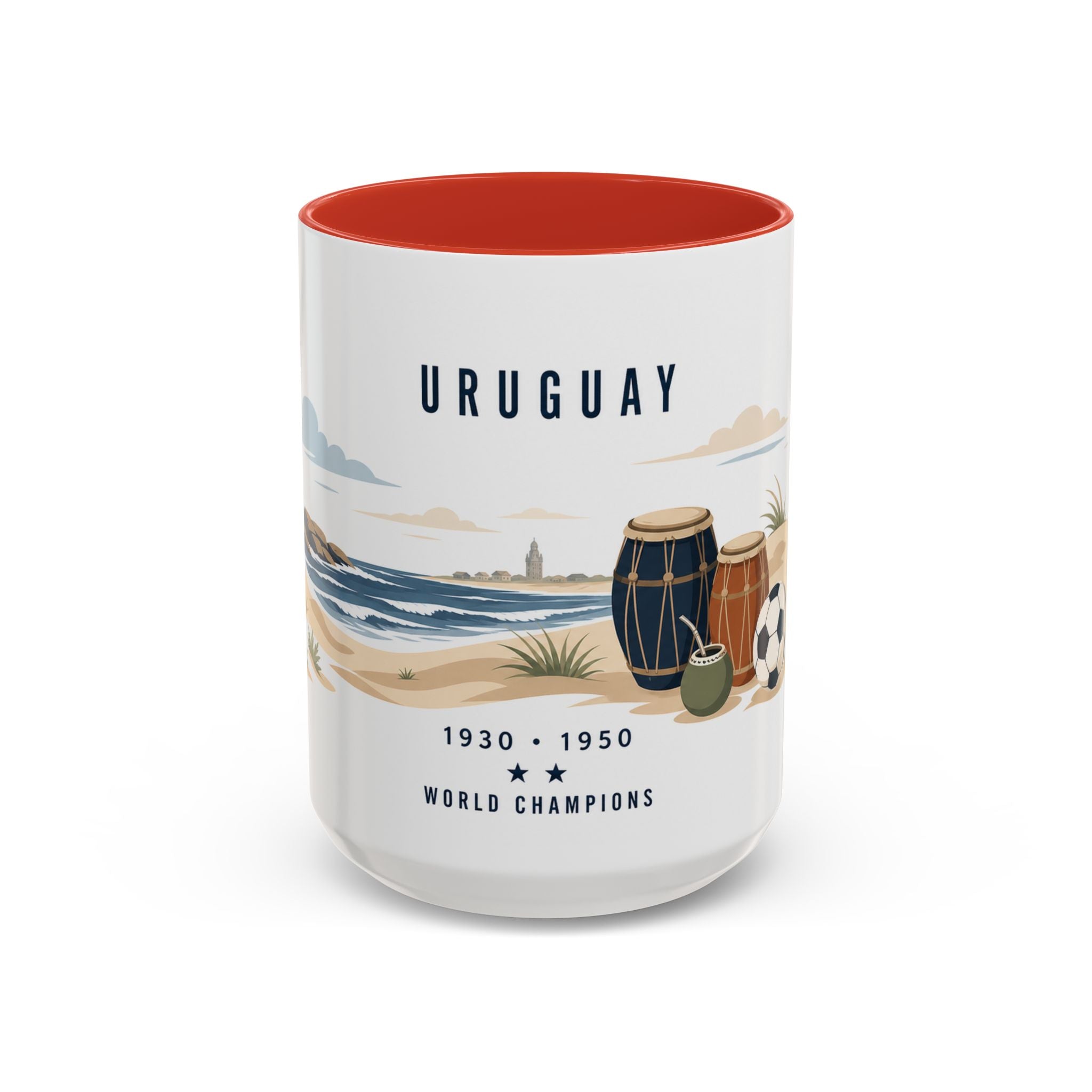 Uruguay World Champions Mug | Two Time Soccer Champion Gift | Uruguayan Football Fan Cup | 1930 1950 | 11oz 15oz Accent Mug