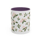 West Virginia Rhododendron Mug, State Flower Floral Coffee Cup, 11oz Botanical Gift