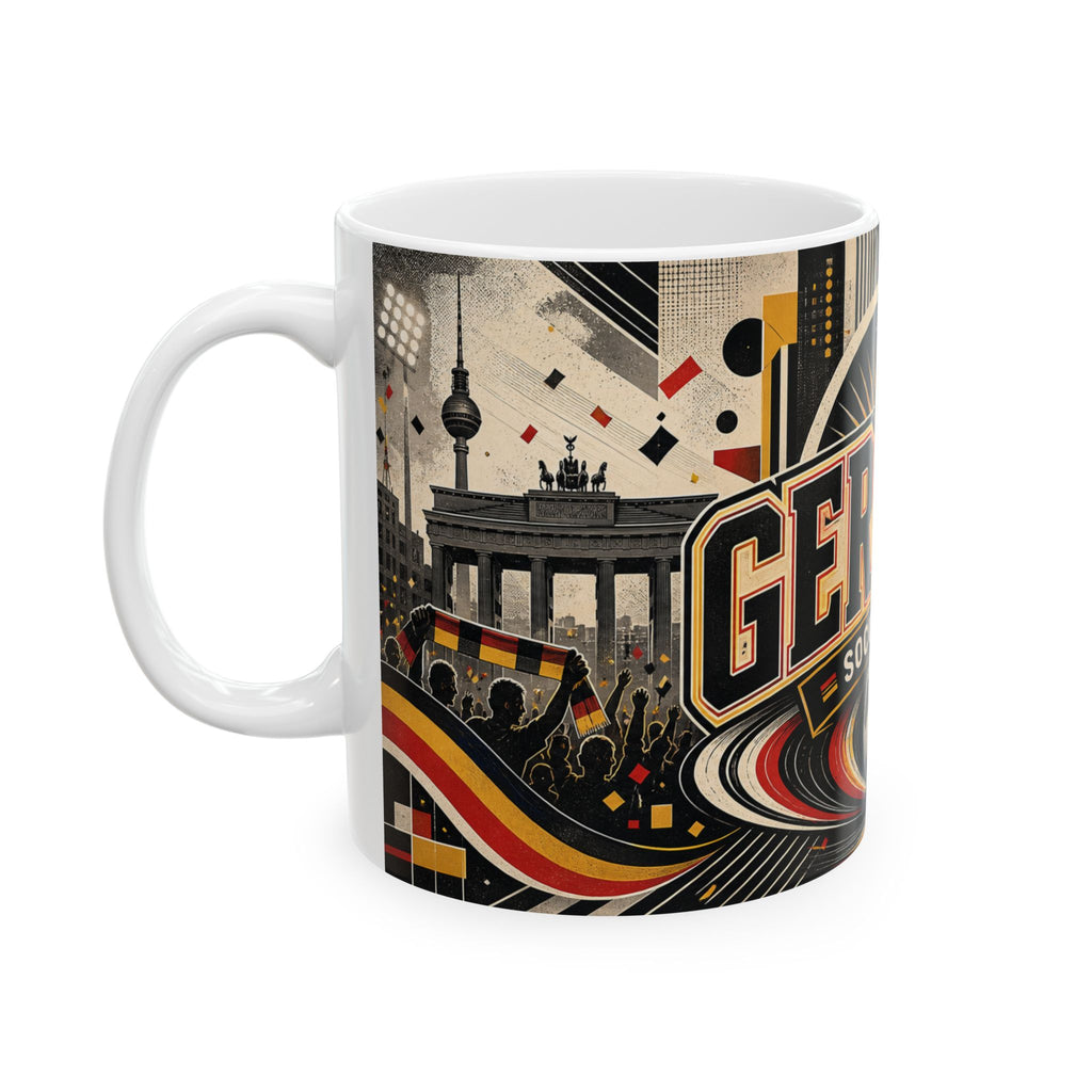 Germany Soccer Spirit Coffee Mug | Soccer Fan Gift | Ceramic 11oz 15oz Match Day Cup