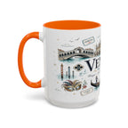 Venice Coffee Mug | Italy Souvenir Travel Gift | Accent Color Ceramic 11oz 15oz
