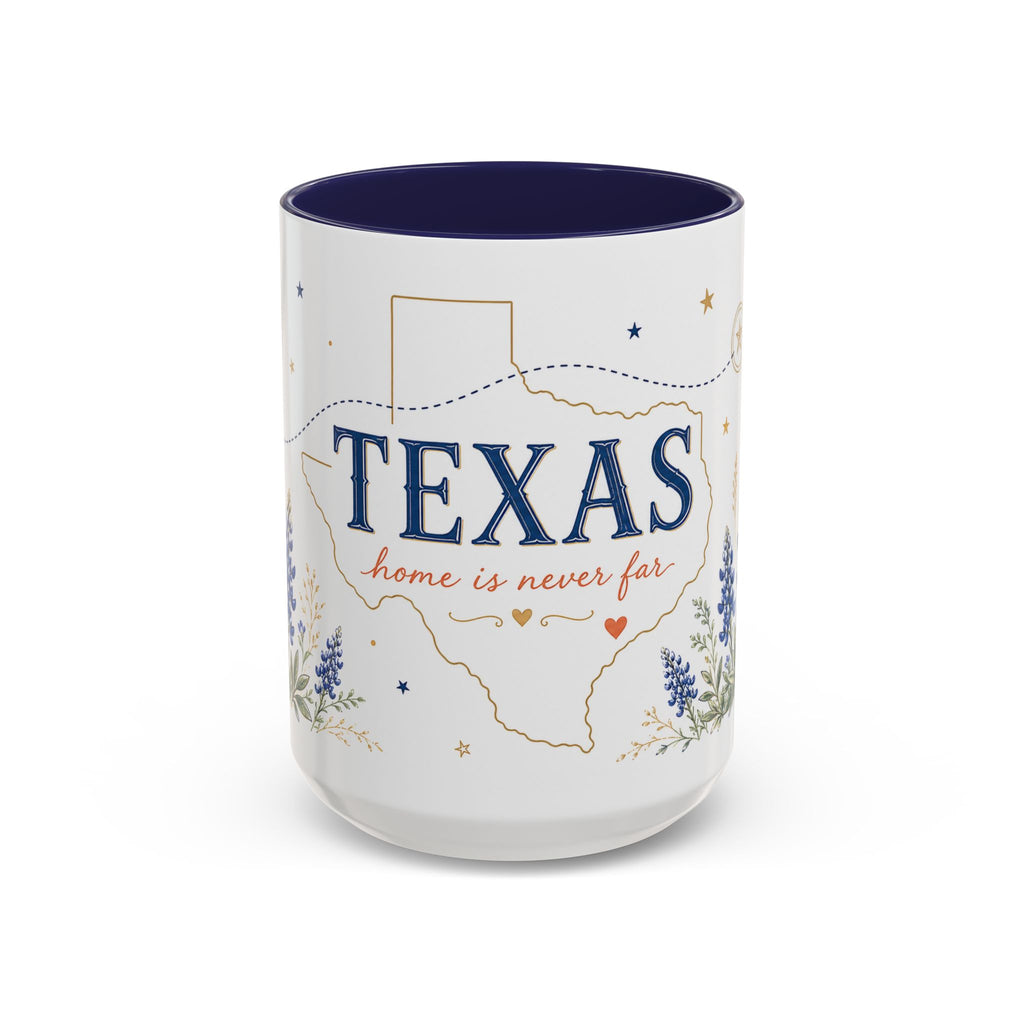 Texas State Map Mug | Bluebonnet Botanical Design, Home Reminder Coffee Cup