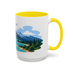 Lake Clark National Park Coffee Mug | Solid Color Block Park Souvenir | 11oz 15oz Accent Mug