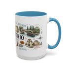 San Antonio Coffee Mug | Texas Souvenir City Gift | Accent Color Ceramic 11oz 15oz