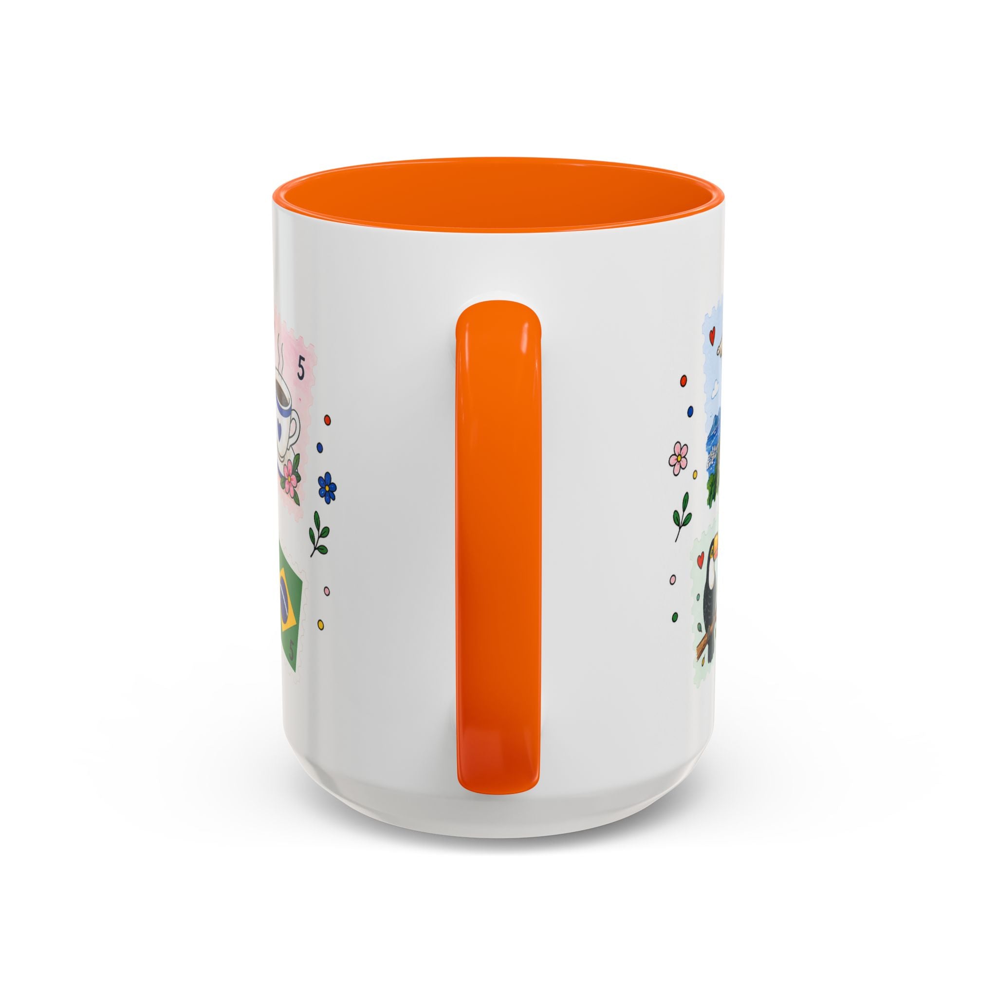 Rio de Janeiro Coffee Mug | Postage Stamp Collage Mug | Travel Souvenir Accent Cup 11oz 15oz