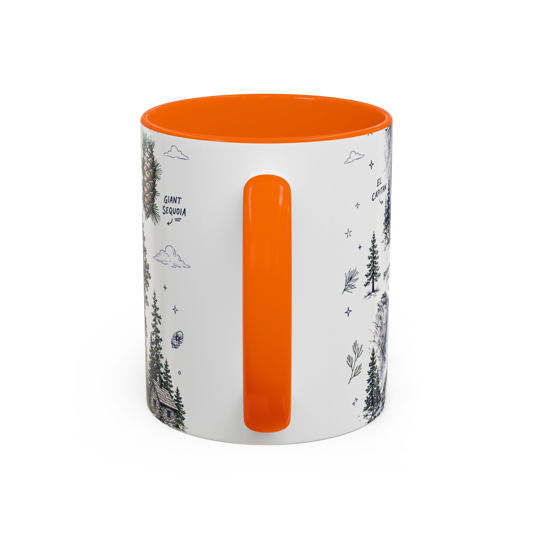 Yosemite National Park Coffee Mug | Hiking Camping Nature Gift | Accent Color Ceramic 11oz 15oz
