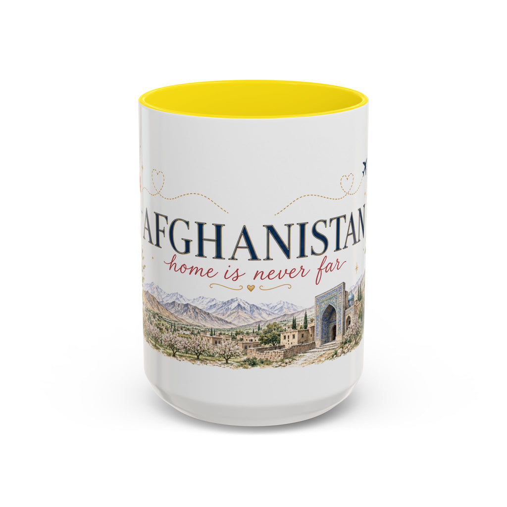 Afghanistan Home Country Mug | Moving Away Gift | Long Distance Friendship | 11 oz 15 oz Accent Mug