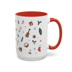 Honolulu Christmas Mug | Watercolor City Souvenir | Ceramic Coffee Cup (11oz 15oz)