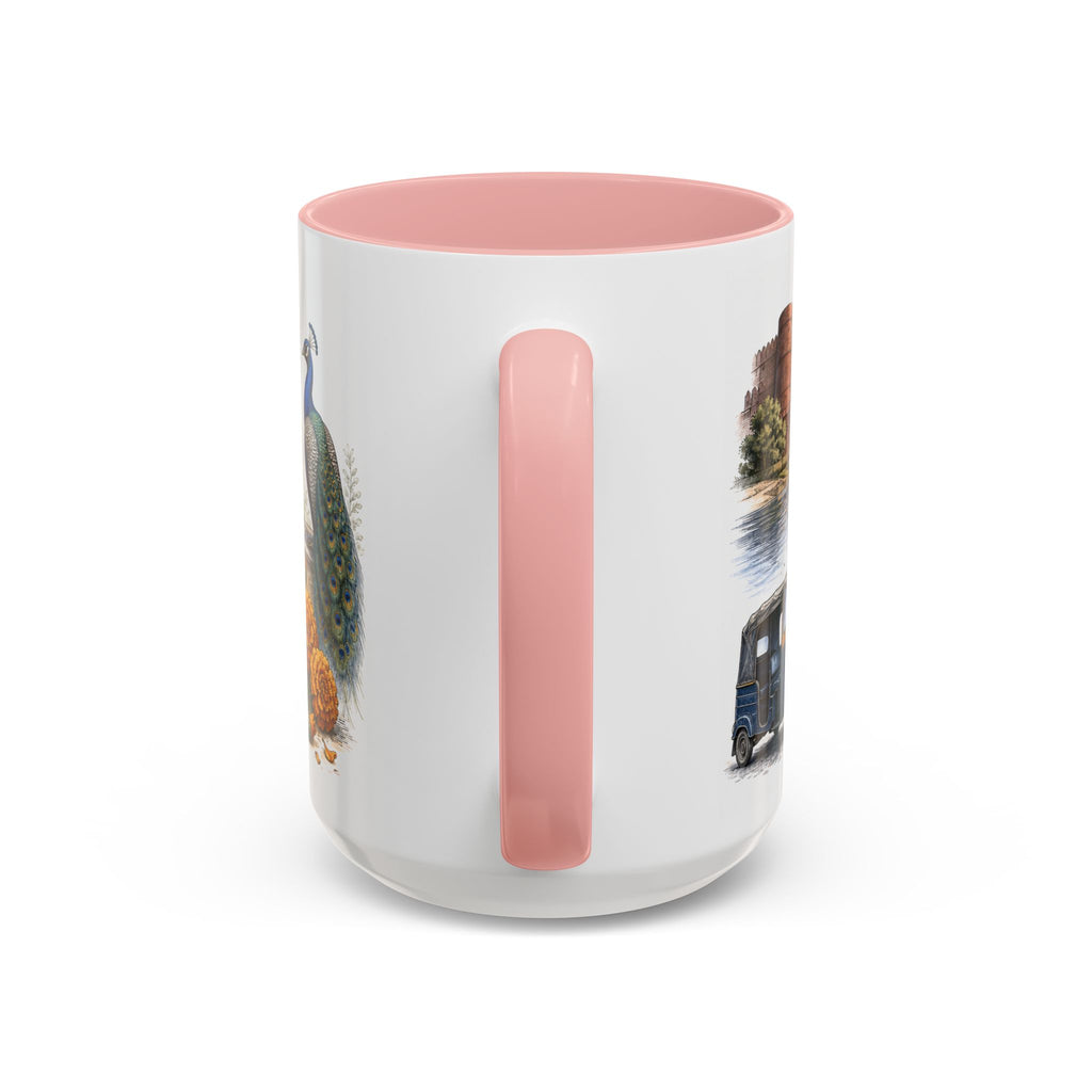 Agra Coffee Mug | India Travel Souvenir | Vintage Illustrated City Gift | 11 oz 15 oz Accent Mug