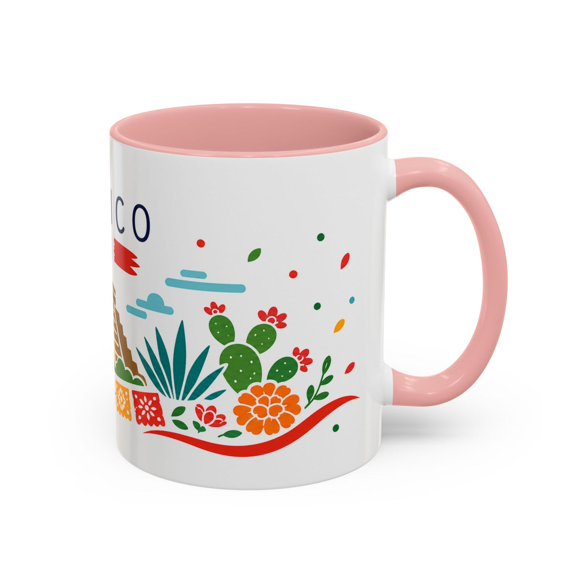 Mexico Coffee Mug | Travel Souvenir Accent Mug | Country Gift Ceramic Cup 11oz 15oz