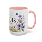 Illinois State Map Mug | Botanical Travel Sketch, Moving Away Gift (11oz 15oz)