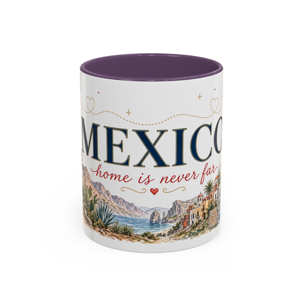 Mexico Home Country Mug | Moving Away Gift | Long Distance Friendship | 11 oz 15 oz Accent Mug