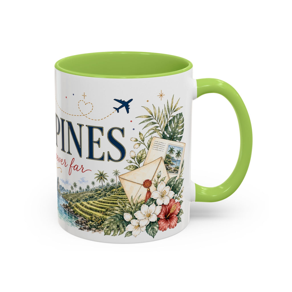 Philippines Home Country Mug | Moving Away Gift | Long Distance Friendship | 11 oz 15 oz Accent Mug