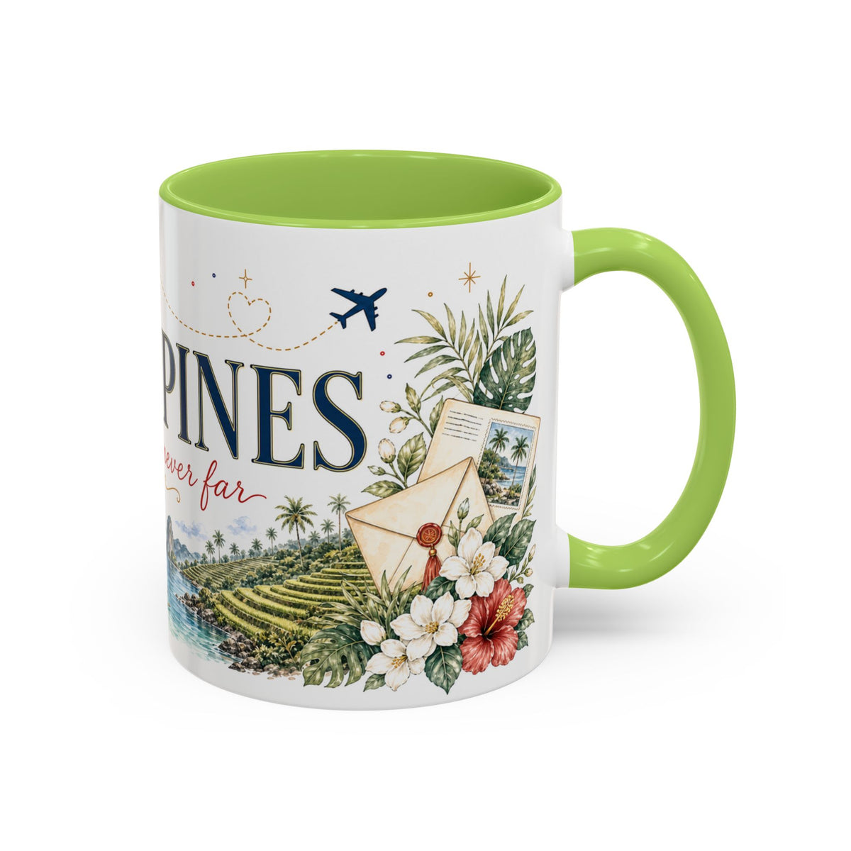 Philippines Home Country Mug | Moving Away Gift | Long Distance Friendship | 11 oz 15 oz Accent Mug