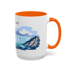Glacier Bay National Park Coffee Mug | Solid Color Block Park Souvenir | 11oz 15oz Accent Mug