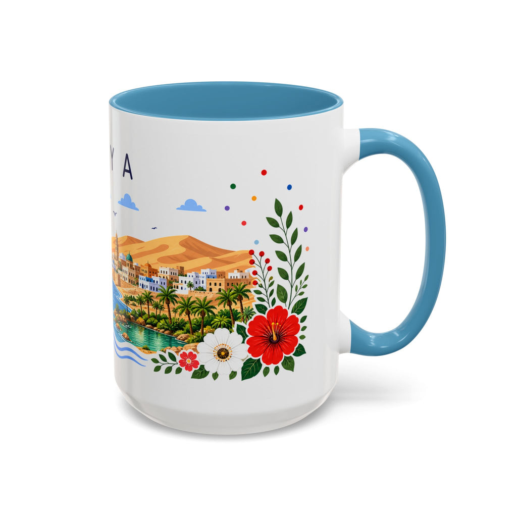 Libya Coffee Mug | Travel Souvenir Accent Mug | Place Gift Ceramic Cup 11oz 15oz