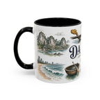 Da Nang Coffee Mug | Vietnam Travel Souvenir | Vintage Illustrated City Gift | 11 oz 15 oz Accent Mug