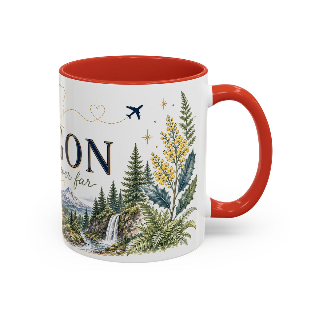 Oregon State Mug | Moving Away, Long Distance Friendship Gift | 11oz 15oz Accent Mug