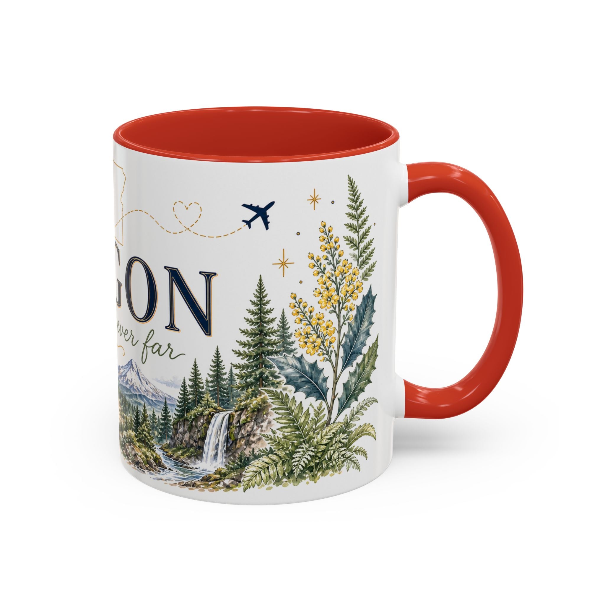 Oregon State Mug | Moving Away, Long Distance Friendship Gift | 11oz 15oz Accent Mug