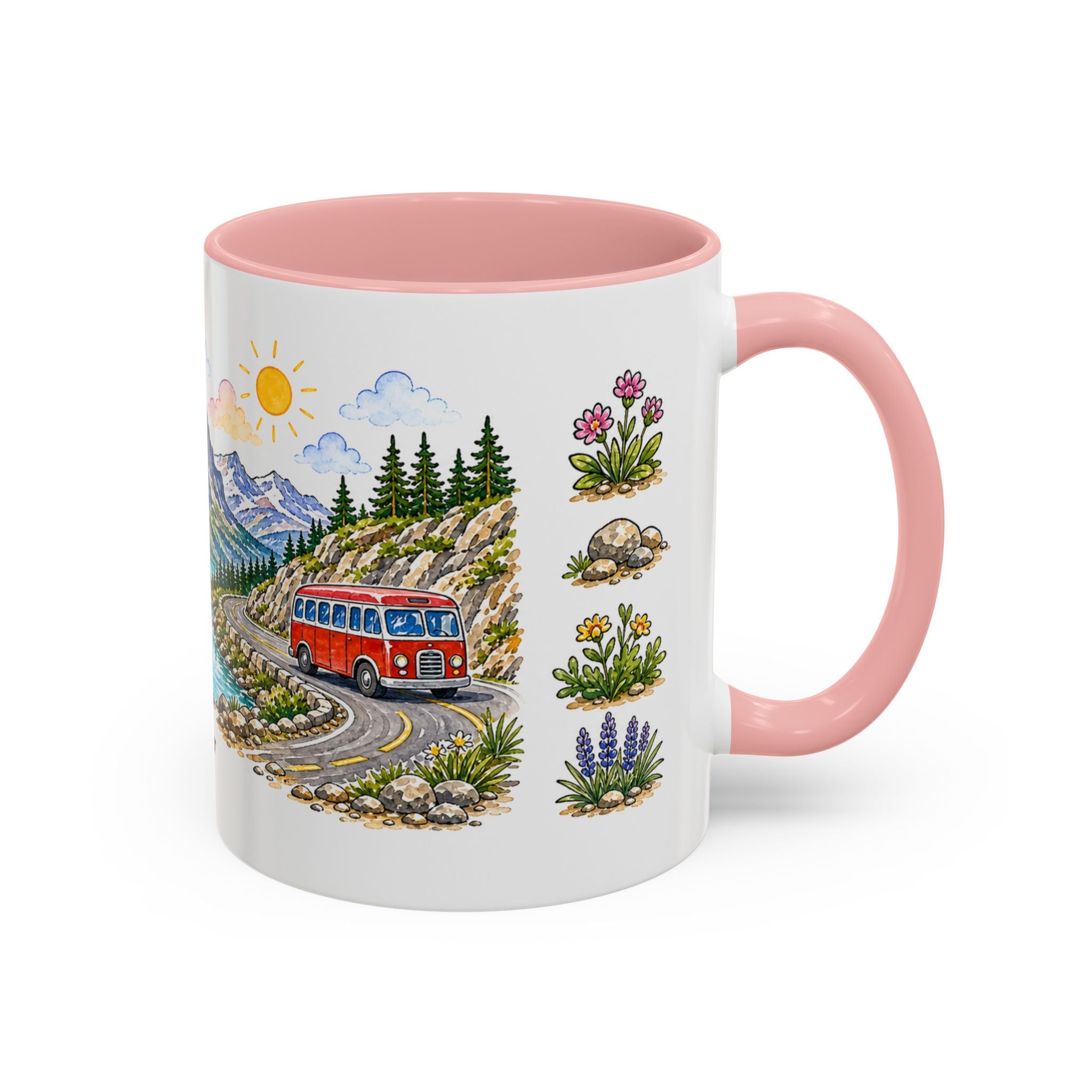 Glacier National Park Mug | US Travel Souvenir Accent Coffee Mug | 11oz 15oz Ceramic Cup