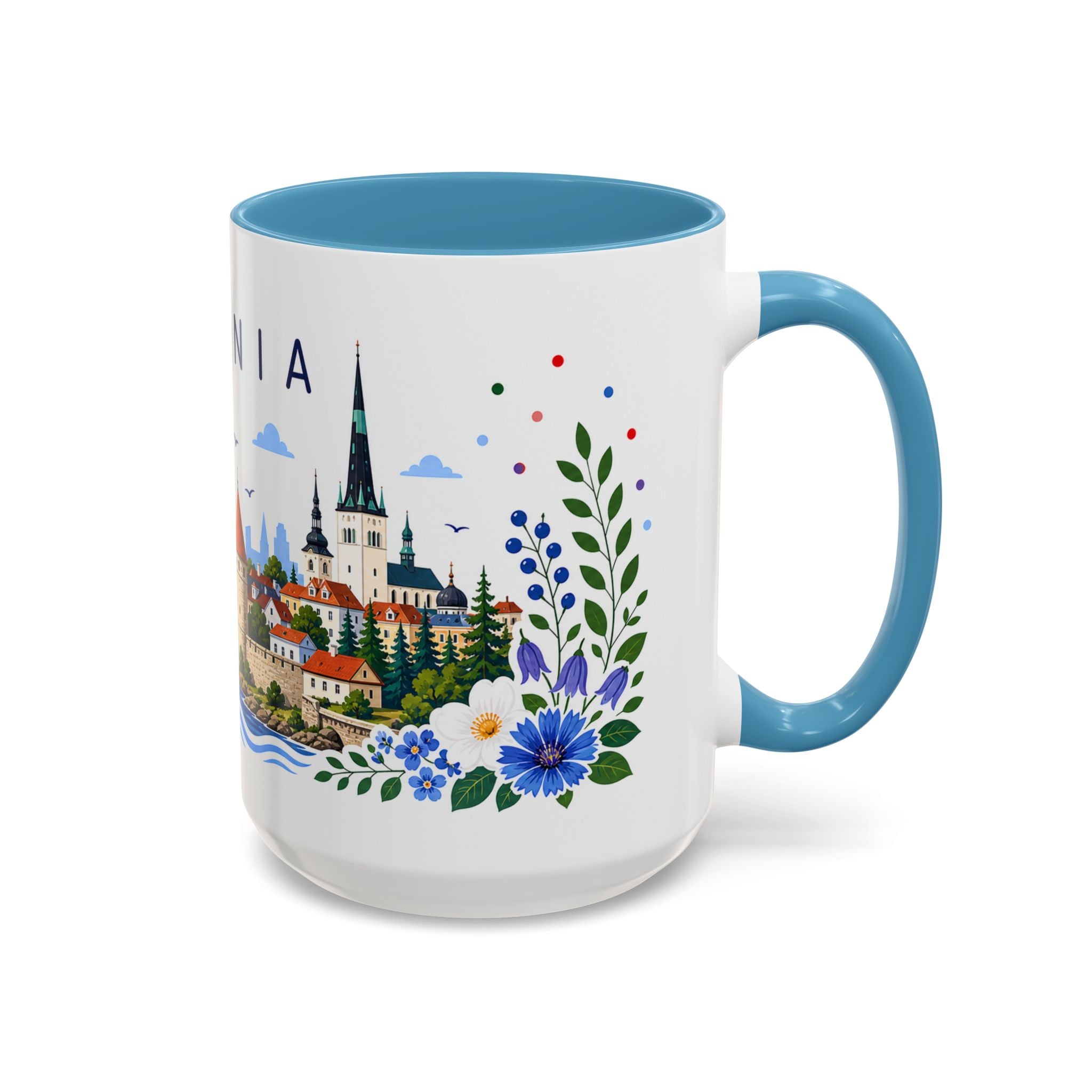 Estonia Coffee Mug | Travel Souvenir Accent Mug | Place Gift Ceramic Cup 11oz 15oz