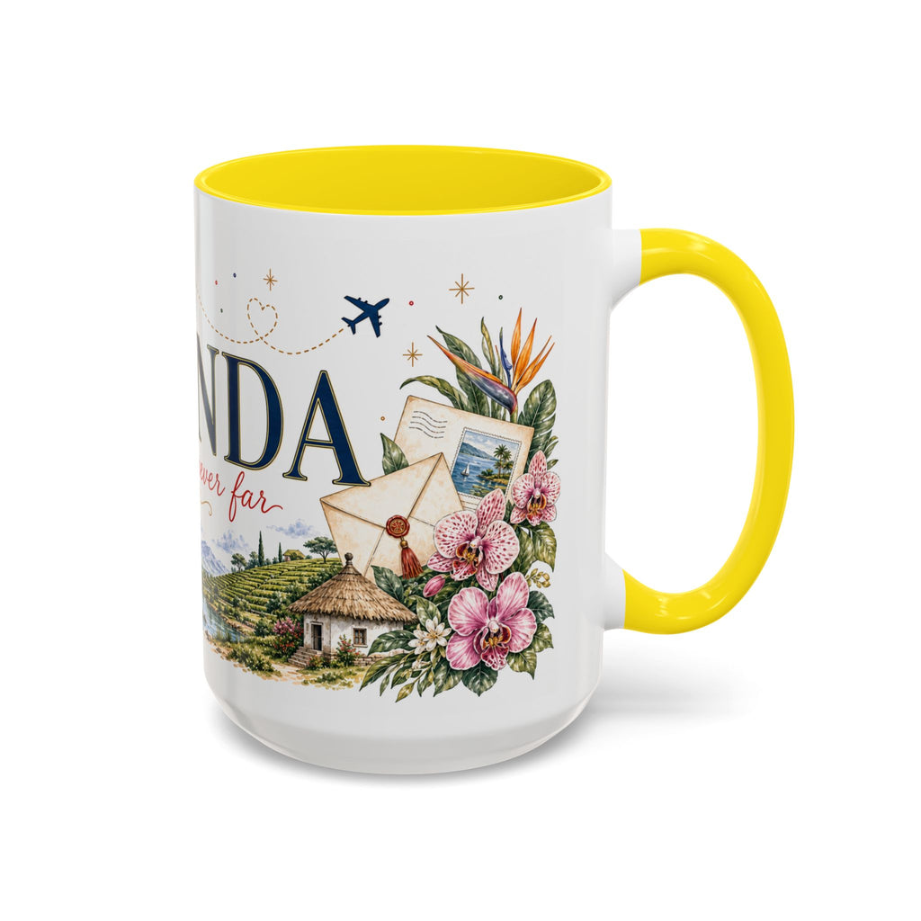 Uganda Home Country Mug | Moving Away Gift | Long Distance Friendship | 11 oz 15 oz Accent Mug