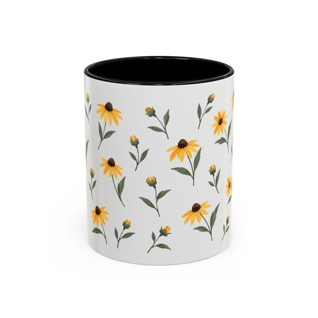 Maryland Black-eyed Susan Mug, State Flower Floral Coffee Cup, 11oz Botanical Gift